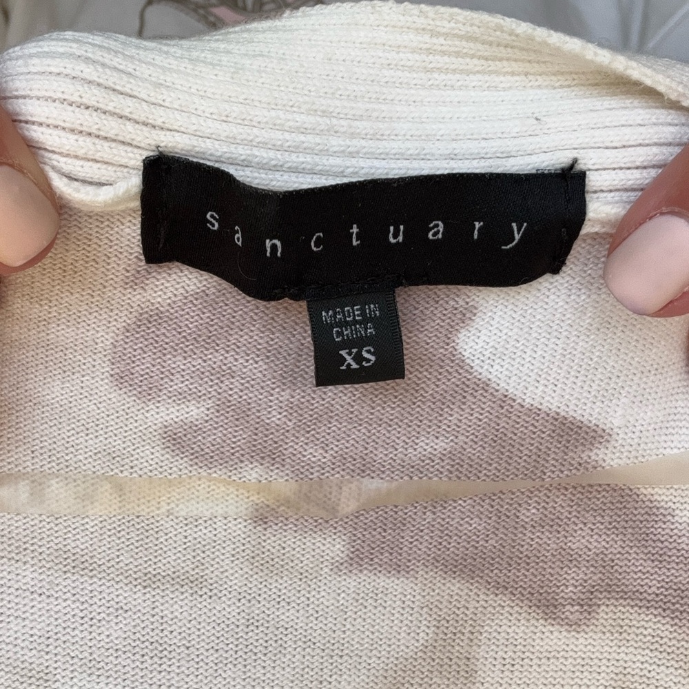 Sanctuary Lenox Long Camo-Print Cardigan Size XS - Picture 7 of 8